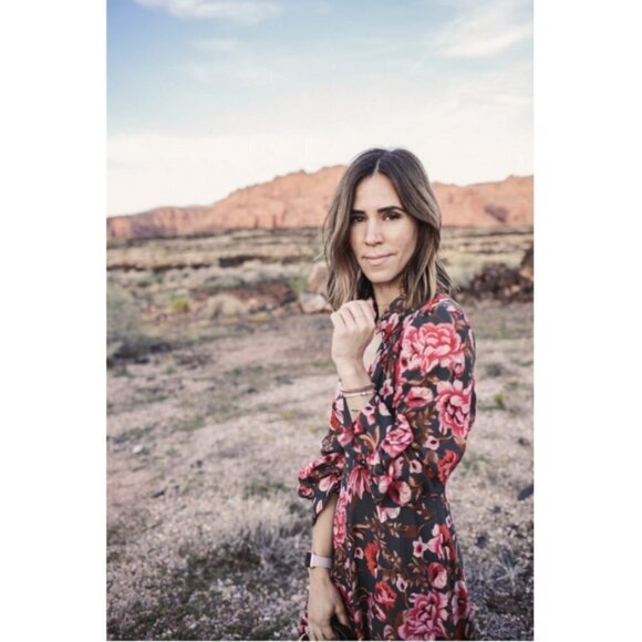 💕FAME & PARTNERS💕 The Capulet Dress ~ Floral Print Maxi Dress Long Sleeve 8 - Picture 4 of 16